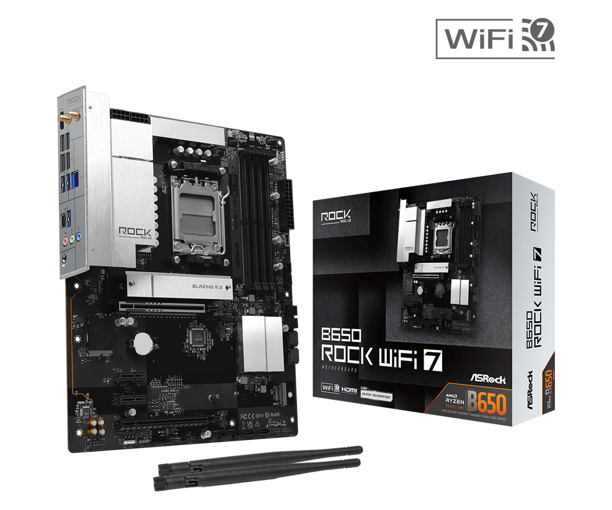 B650 Rock WiFi 7 Photos
